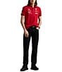 Polo Ralph Lauren Racing Custom Slim Fit Stretch Mesh Short-Sleeve Polo Shirt, Color:RL2000 Red - Image 3