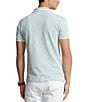 Color:Celadon - Image 2 - Custom Slim Fit Stretch Mesh Short Sleeve Polo Shirt