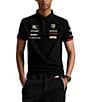 Polo Ralph Lauren Racing Custom Slim Fit Stretch Mesh Short-Sleeve Polo Shirt, Color:Polo Black - Image 1