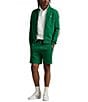 Polo Ralph Lauren Racing Stripe Double-Knit 7.5#double; Inseam Shorts, Color:Tennis Green Multi - Image 3
