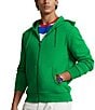 Color:Billiard - Image 1 - Double-Knit Full-Zip Hoodie Jacket
