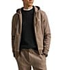 Polo Ralph Lauren Double-Knit Full-Zip Hoodie Jacket, Color:Brown Heather - Image 1