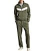 Polo Ralph Lauren Pieced Chevron Stripe Double Knit Track Jacket - Image 3
