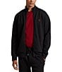 Color:Polo Black - Image 1 - Double-Knit Zip Front Track Jacket