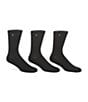 Color:Black - Image 1 - Micro-Cushioning Dress Socks 3-Pack