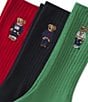 Polo Ralph Lauren Embroidered Bear Classic Crew Sock Gift Box, Color:Assorted - Image 2