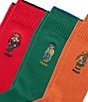 Polo Ralph Lauren Embroidered Seasonal Bear Socks 3-Pack Gift Box - Image 2