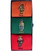Polo Ralph Lauren Embroidered Seasonal Bear Socks 3-Pack Gift Box - Image 4