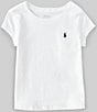 Color:White - Image 1 - Essential Little Girls 2T-6X Fitted Short-Sleeve Jersey Tee