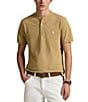 Polo Ralph Lauren Featherweight Mesh Short Sleeve Henley Shirt, Color:Cafe Tan - Image 1