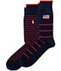 Polo Ralph Lauren Flag Striped Socks 2-Pack - Image 1
