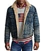 Color:Earlton - Image 1 - Fleece Lined Trucker Jacket