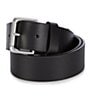 Color:Black - Image 1 - Full-Grain Leather Belt