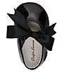 Color:Black - Image 5 - Girls' Briley Patent Satin Bow Ballet Crib Shoes (Infant)