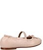 Color:Pink - Image 2 - Girls' Pony Bow Leather Ballet Flats (Toddler)