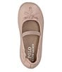 Color:Pink - Image 4 - Girls' Pony Bow Leather Ballet Flats (Toddler)