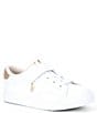 Color:White/Metallic Gold - Image 1 - Girls' Theron V Alternative Closure Glitter Detail Sneakers (Infant)