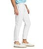 Color:White - Image 3 - Hudson White Varick Slim Straight Stretch Jeans