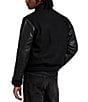 Polo Ralph Lauren Iconic Leather Letterman Jacket, Color:Polo Black - Image 2