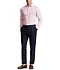 Color:Garden Pink - Image 3 - Jersey Long Sleeve Woven Shirt