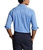 Color:Harbor Island Blue - Image 2 - Jersey Long Sleeve Woven Shirt