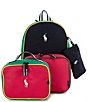 Polo Ralph Lauren Kids Oxford Backpack, Lunchbox, and Pencil Bag Set, Color:Navy Multi - Image 1
