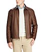Color:Bison Brown - Image 1 - Lambskin Leather Jacket