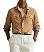 Polo Ralph Lauren Lightweight Goat Suede Lined Utility Work Shacket - Image 1