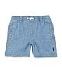 Polo Ralph Lauren Little Boys Chambray Drawstring Shorts, Color:Chambray - Image 1