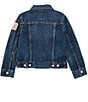 Color:Gordon Wash - Image 2 - Little Boys 2T-7 American Flag Patch Denim Trucker Jacket