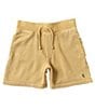 Color:Camel - Image 1 - Little Boys 2T-7 Drawstring French Terry Shorts