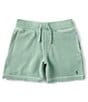 Color:Faded Mint - Image 1 - Little Boys 2T-7 Drawstring French Terry Shorts