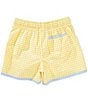Polo Ralph Lauren Little Boys Gingham Swim Trunks, Color:Yellow - Image 2