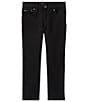 Color:Baker Black - Image 1 - Little Boys 2T-7 Hampton Classic Straight Black Denim Jeans