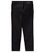 Color:Baker Black - Image 2 - Little Boys 2T-7 Hampton Classic Straight Black Denim Jeans