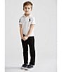 Color:Baker Black - Image 4 - Little Boys 2T-7 Hampton Classic Straight Black Denim Jeans