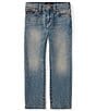 Color:Mott - Image 1 - Little Boys 2T-7 Hampton Straight Denim Jeans