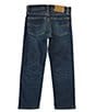 Color:Adams Wash Blue - Image 2 - Little Boys 2T-7 Hampton Straight Stretch Jeans