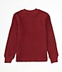 Color:Holiday Red - Image 2 - Polo Ralph Lauren Little Boys 2T-7 Long-Sleeve Waffle-Knit T-Shirt
