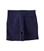 Color:Cruise Navy - Image 2 - Little Boys 2T-7 Mid-Rise Brushed Fleece Pull-On Shorts