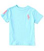 Color:French Turquoise - Image 1 - Little Boys 2T-7 Short-Sleeve 3-Applique Big Pony Tee