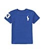 Color:Beach Royal - Image 1 - Little Boys 2T-7 Short-Sleeve Big Pony Jersey T-Shirt