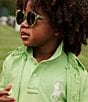 Polo Ralph Lauren Little Boys 2T-7 Short Sleeve Big Pony Mesh Polo Shirt, Color:Collection Lime - Image 2