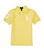 Polo Ralph Lauren Little Boys 2T-7 Short Sleeve Big Pony Mesh Polo Shirt, Color:Oasis Yellow - Image 1
