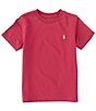 Color:Casino Red/White - Image 1 - Little Boys 2T-7 Short-Sleeve Collegiate Essential Tee
