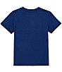 Color:Harrison Blue/White - Image 2 - Little Boys 2T-7 Short Sleeve Collegiate Essential T-Shirt