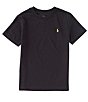 Color:New Classic Black/Basic Gold - Image 1 - Little Boys 2T-7 Short Sleeve Collegiate Essential T-Shirt