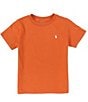 Color:Sweet Potato/White - Image 1 - Little Boys 2T-7 Short Sleeve Collegiate Essential T-Shirt