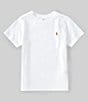 Color:White/Sweet Potato - Image 1 - Little Boys 2T-7 Short Sleeve Collegiate Essential T-Shirt