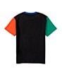 Color:Polo Black Multi - Image 2 - Little Boys 2T-7 Short-Sleeve Color-Blocked Logo Jersey T-Shirt